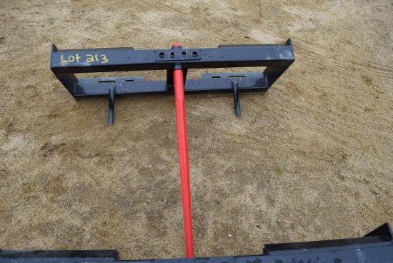 NEW  Kivel Skid Steer Hay Bale Spear Attachment