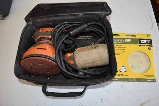 Ridgid R2601 5 Inch Palm Sander in Bag with Sand Paper