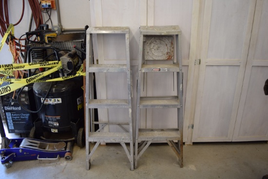 Lot of Two 4 Foot Step Ladders