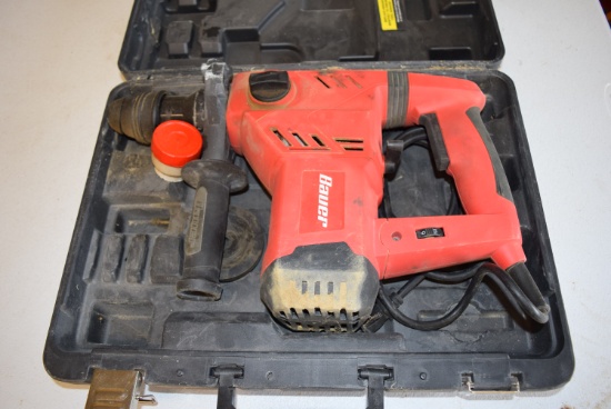 Bauer Mod 1641E-B 1-1/8 Inch SDS Variable Speed PTO Rotary Hammer Kit