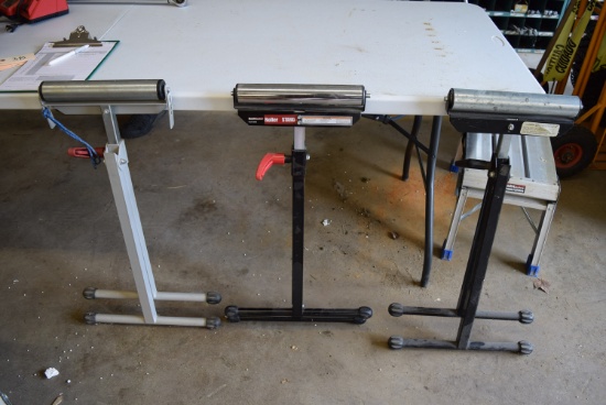 Lot of Three Roller Stands