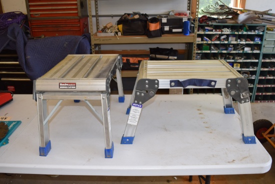 Two Haul Master Working Platform/Step Ladders
