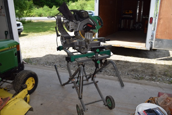 Hitachi 12in Slide Compound Miter Saw with Hitachi Stand