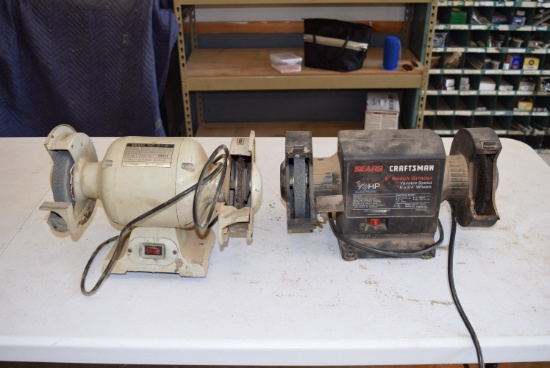 Two 6in Bench Grinders