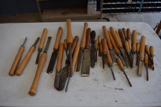 Large Lot of Assorted Chisels