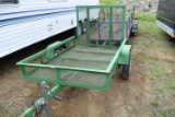 4X6 Steel Mesh Utility Trailer with Drop Gate