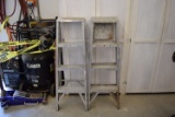 Lot of Two 4 Foot Step Ladders