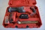 Milwaukee Sawzall w/Blades, Battery, Etc.