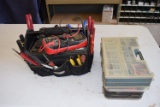Two Organizers and Tool Bag Fill w/Elec. Tools