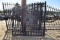 Wrought Iron 14ft Bi Parting Gate with Tree Design