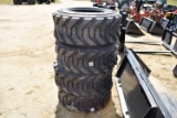 NEW Set of 4 Super Traction Forerunner 12-16.5 NHS Skid Steer Tires