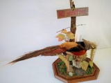 Red Golden pheasant sign