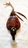 Native American turtle shell dance stick