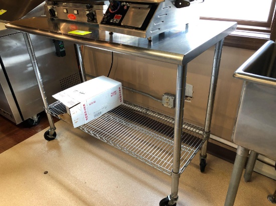 Stainless rolling cart