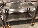 Stainless cart on casters