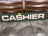 Cashier sign