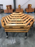 Wooden octagon produce display