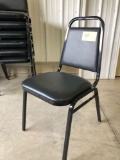 Black dining chairs, 10X the bid