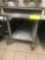 Stainless top rolling cart/stand charbroiler not included