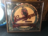 Leinenhugel Beer Mirror, approx 30 x 27 inches