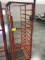 Steel bread rack on casters, 45 x 26 inches, 81 inches tall