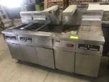 Frymaster Gas Fryer, rough condition, 5 bays, comes with 4 baskets