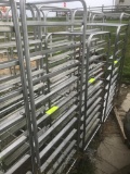 Bakery Rack on casters, stainless, approx 72 inches tall