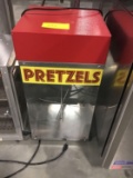 Countertop pretzel display with rotating rack model 2050. 30 inches tall