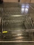Adjustable angle produce rack/ cart on casters