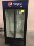 True brand double sliding door refrigerator unit, model GDM-33