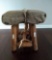 Kudu hide padded stool