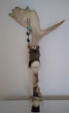 Warrior staff with moose shed