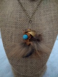 Rear Bear claw necklace in shotgun shell