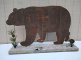 Reclaimed Barnwood bear shelf