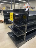 End cap shelf for gondola shelving