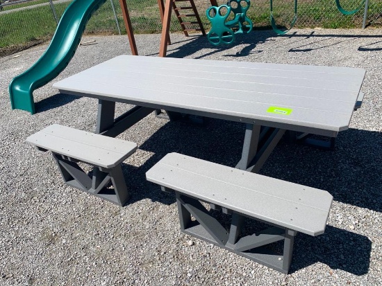 Poly picnic table