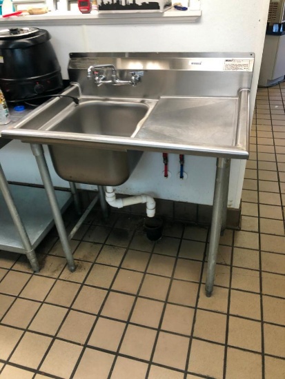 Stainless Sink w/side shelf