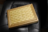 #2008 Wooden Jewelry Box w/Woven Lid