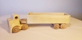 #2147 Wooden Semi Tractor and Trailer