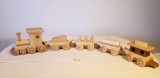 #2152 Wooden Train with 4 cars