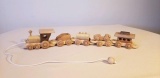 #2170 Wooden Train with 4 cars