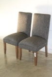 #2186 Set of 2 padded chairs