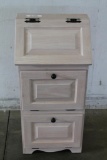 #2196 Veggie Bin Oak with white washed stain 16 1/2: w x 12