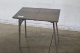 #2210 Folding table maple with grayish stain 27