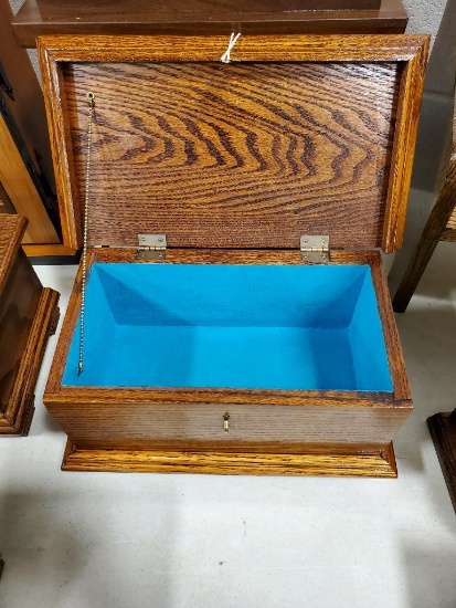 Wooden box, 12 inches wide