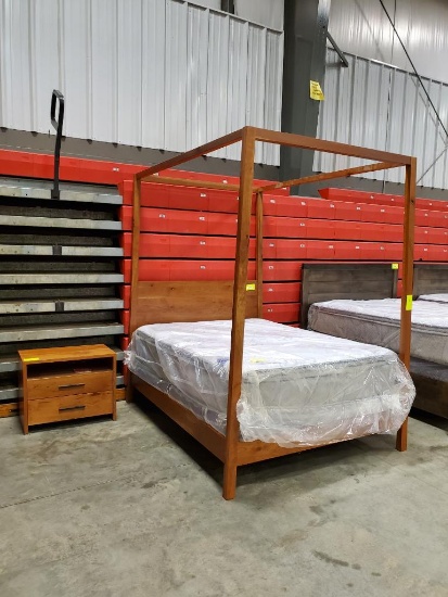 2 Pc Queen Cherry Bedroom Set