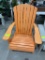 Poly Orange Adirondack Chair