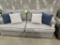 7' Blue Gray Sofa Sleeper