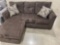 Kelly Chocolate Sofa with ottoman