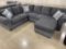 Charisma Smoke Sectional with ottoman